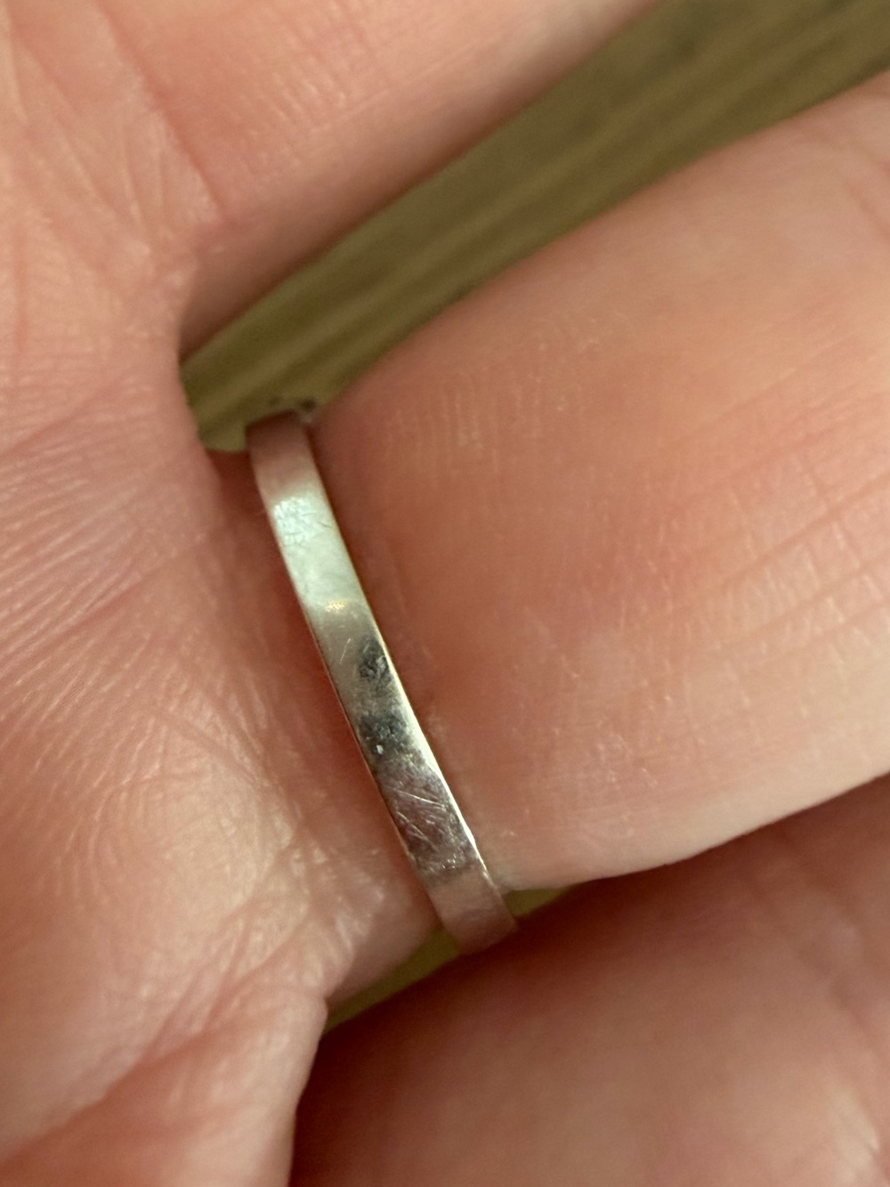 14k White Gold Round Natural Diamond Band  5 1/4 - Picture 6 of 10